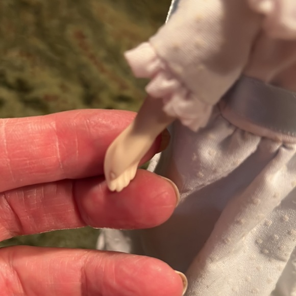 Avon 1983 Porcelain Collectible Doll Blue Dress Victorian Style On Stand - Picture 7 of 13